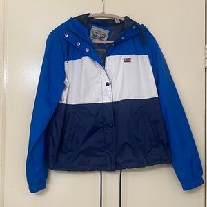 Levi's Blue and White Windbreaker